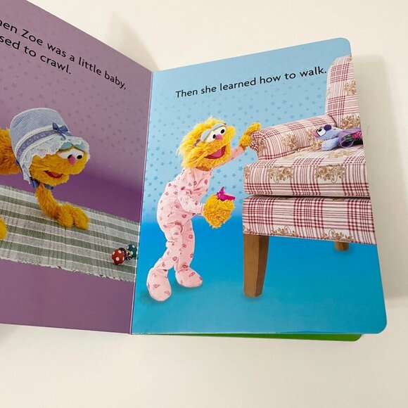 Sesame Street Big Enough For A Bike Book Zoe Board Book - Picture 8 of 11
